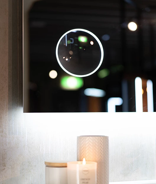 Remer Miro DM 1500mm X 750mm Bathroom Mirror LED Lighting With Magnifier M150DM 6 Remer Miro DM 1500mm X 750mm Bathroom Mirror LED Lighting With Magnifier M150DM - Image 4