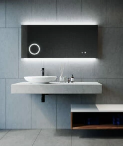 Remer Miro DM 1200mm X 700mm Bathroom Mirror LED Lighting With Magnifier M120DM -Bathroom Supplies Sales 2024 BA8315 2