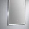 Remer LED Bathroom Mirror With Demister Brushed Nickel Arch D 500mm X 900mm AR50D-BN -Bathroom Supplies Sales 2024 BA8347