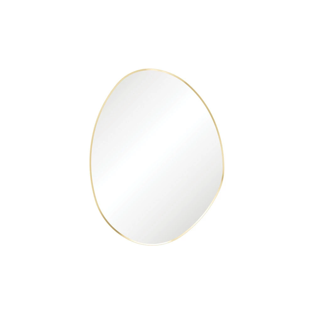 Fienza Pebble Urban Brass Asymmetrical Framed Mirror 700 X 920mm FMPA7092UB 3 Fienza Pebble Urban Brass Asymmetrical Framed Mirror 700 X 920mm FMPA7092UB