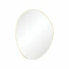 Fienza Pebble Urban Brass Asymmetrical Framed Mirror 1200 X 900mm FMPA90120UB