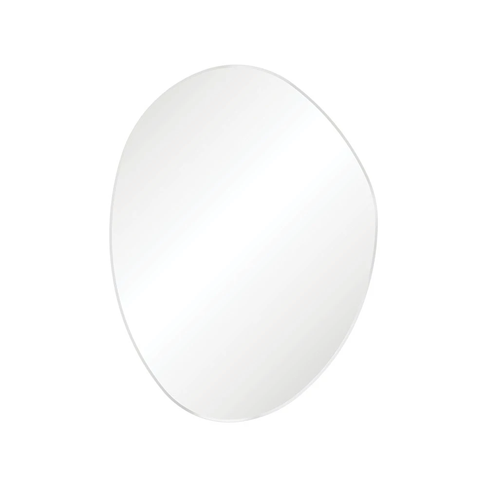 Fienza Pebble Matte White Brass Asymmetrical Framed Mirror 1200 X 900mm FMPA90120W 3 Fienza Pebble Matte White Brass Asymmetrical Framed Mirror 1200 X 900mm FMPA90120W
