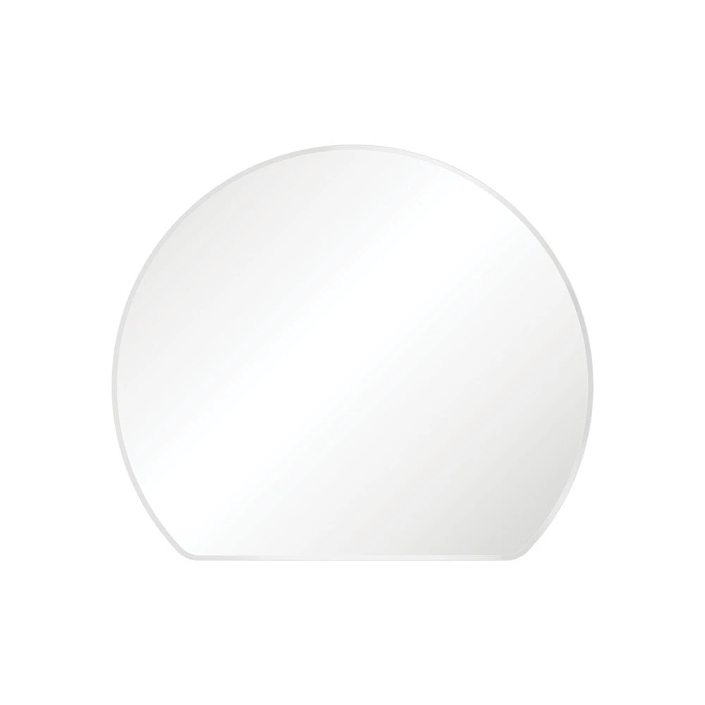 Fienza Sunrise Matte White Round Framed Mirror 800mm X 690mm FMSR80W 3 Fienza Sunrise Matte White Round Framed Mirror 800mm X 690mm FMSR80W