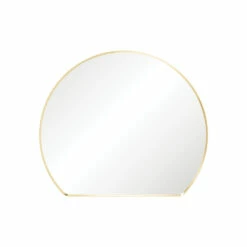 Fienza Sunrise Urban Brass Round Framed Mirror 800mm X 690mm FMSR80UB