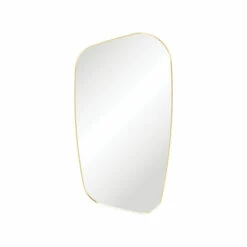 Fienza Capriccio Urban Brass Asymmetrical Framed Mirror 1200 X 650mm FMCA65120UB