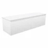 Fienza Alina Fluted 1500 Wall-Hung Cabinet Bathroom Vanity Satin White 150RW-C -Bathroom Supplies Sales 2024 BA9582