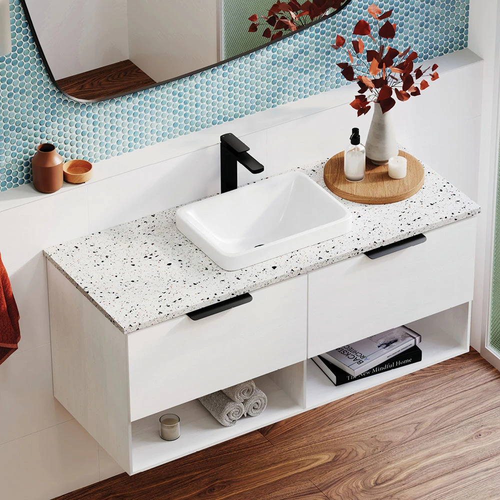 Fienza Terazzo Nougat Stone Top Full Slab 900mm X 465mm X 20mm Vanity Cabinet Top 510-103 7 Fienza Terazzo Nougat Stone Top Full Slab 900mm X 465mm X 20mm Vanity Cabinet Top 510-103 - Image 5