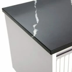 Fienza Nero Vena Stone Top Full Slab 600mm X 465mm X 20mm Vanity Cabinet Top 509-101 -Bathroom Supplies Sales 2024 BA9601 2