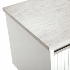 Fienza Polar Sacco Stone Top Full Slab 600mm X 465mm X 20mm Vanity Cabinet Top 511-101 -Bathroom Supplies Sales 2024 BA9607 2