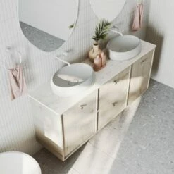 Fienza Polar Sacco Stone Top Full Slab 1500mm X 465mm X 20mm Vanity Cabinet Top 511-105 -Bathroom Supplies Sales 2024 BA9611 3