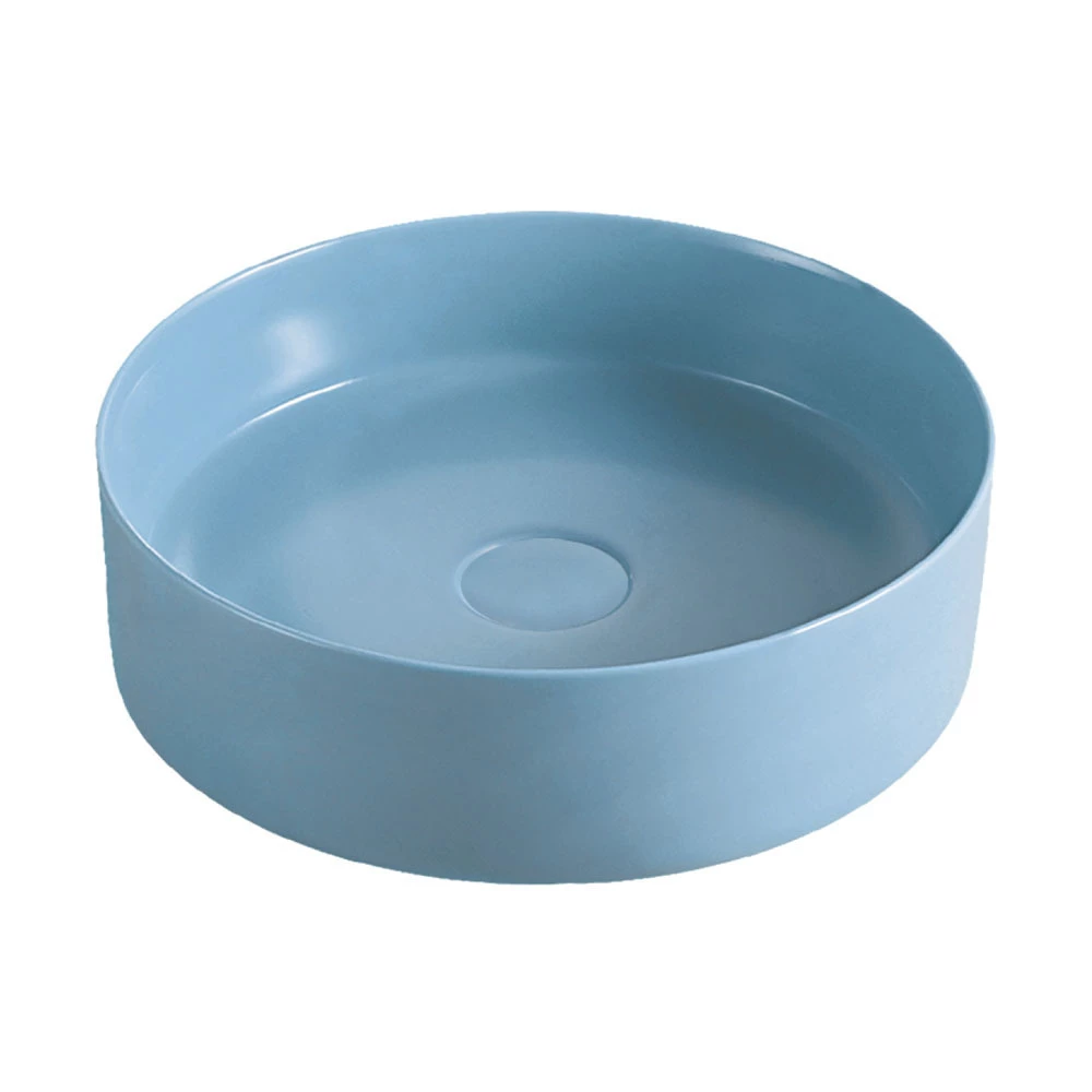 Fienza Reba Above Counter Basin Matte Blue No Tap Hole 360mm X 360mm RB3134BLUE 3 Fienza Reba Above Counter Basin Matte Blue No Tap Hole 360mm X 360mm RB3134BLUE
