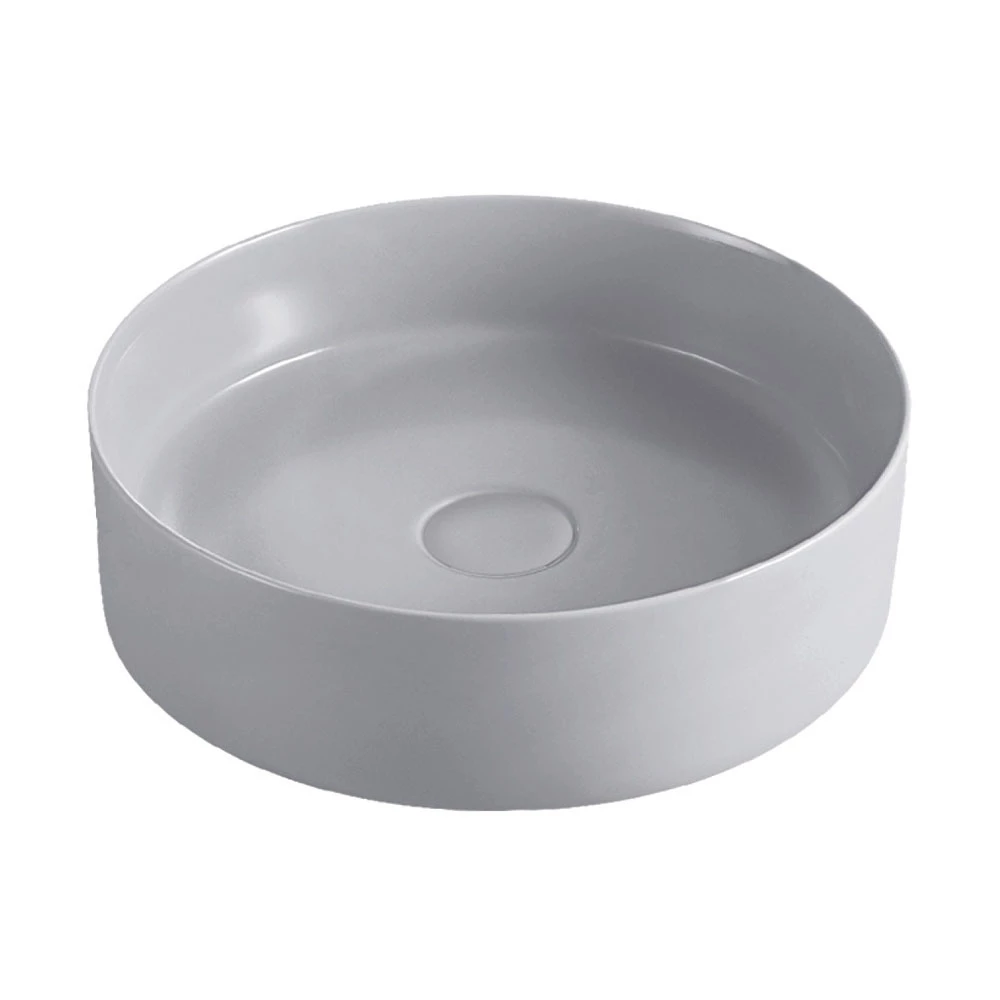 Fienza Reba Above Counter Basin Matte Light Grey No Tap Hole 360mm X 360mm RB3134LG 3 Fienza Reba Above Counter Basin Matte Light Grey No Tap Hole 360mm X 360mm RB3134LG