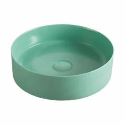 Fienza Reba Above Counter Basin Matte Green No Tap Hole 360mm X 360mm RB3134G