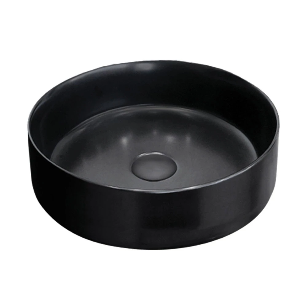 Fienza Reba Above Counter Basin Matte Black No Tap Hole 360mm X 360mm RB3134B 3 Fienza Reba Above Counter Basin Matte Black No Tap Hole 360mm X 360mm RB3134B