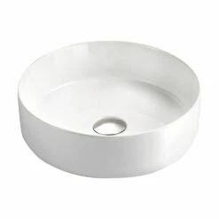 Fienza Reba Above Counter Basin Gloss White No Tap Hole 360mm X 360mm RB3134