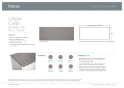 Fienza Urban Crete Stone Top Full Slab 1500mm X 465mm X 20mm Vanity Cabinet Top 507-105 12 Fienza Urban Crete Stone Top Full Slab 1500mm X 465mm X 20mm Vanity Cabinet Top 507-105 -Bathroom Supplies Sales 2024 BA9663