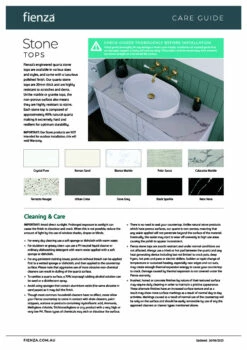 Fienza Dove Grey Stone Top Full Slab 750mm X 465mm X 20mm Vanity Cabinet Top 505-102 -Bathroom Supplies Sales 2024 BA9672 5