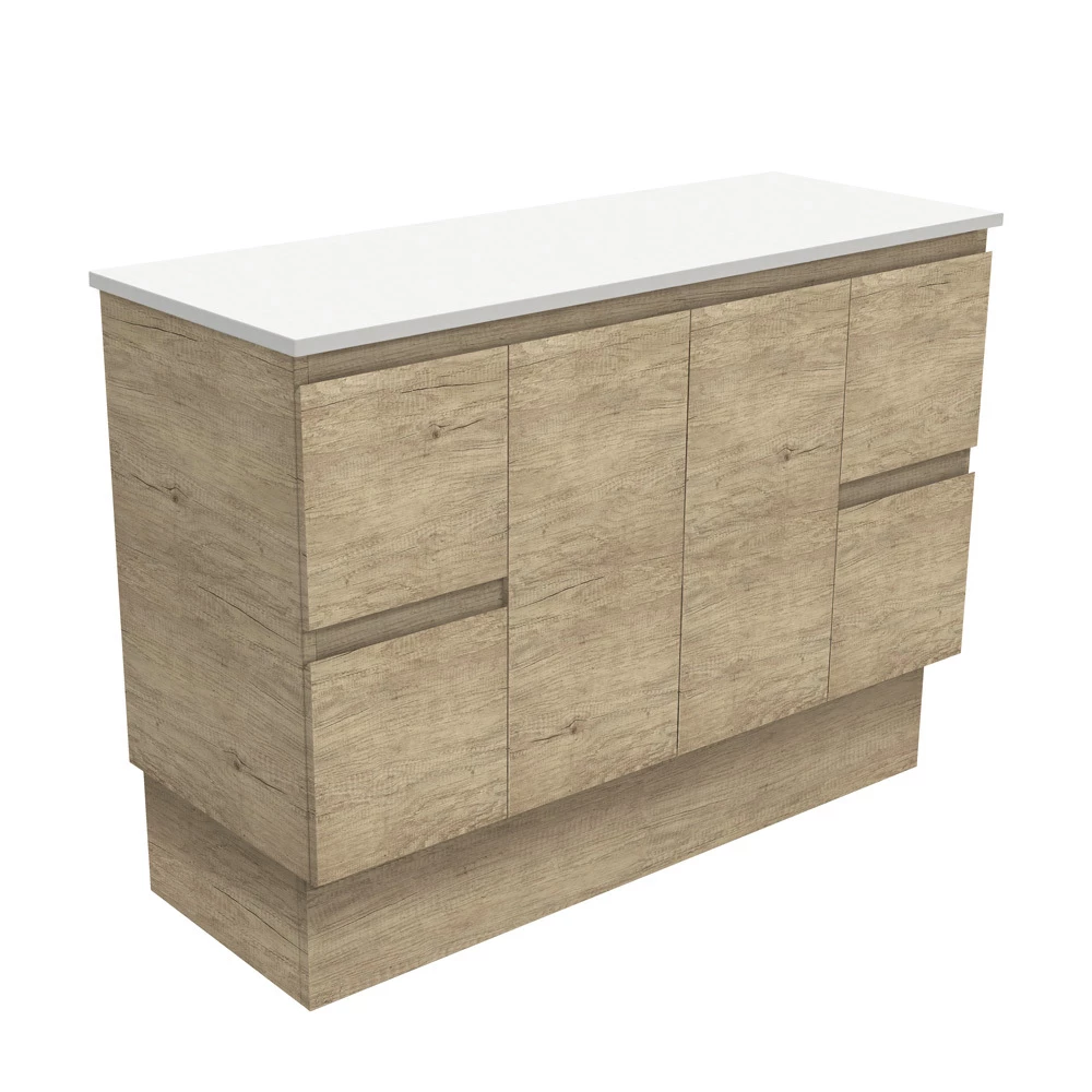Fienza Bathroom Vanity 1200 Cabinet On Kickboard Cupboard Edge Scandi Oak 120SK 3 Fienza Bathroom Vanity 1200 Cabinet On Kickboard Cupboard Edge Scandi Oak 120SK