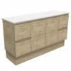 Fienza Bathroom Vanity 1500 Cabinet On Kickboard Cupboard Edge Scandi Oak 150SK -Bathroom Supplies Sales 2024 BA9721
