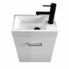 Katerina 400 Wall Hung Bathroom Vanity Cabinet And Matte Black Mixer Package Swan Street -Bathroom Supplies Sales 2024 BA9751