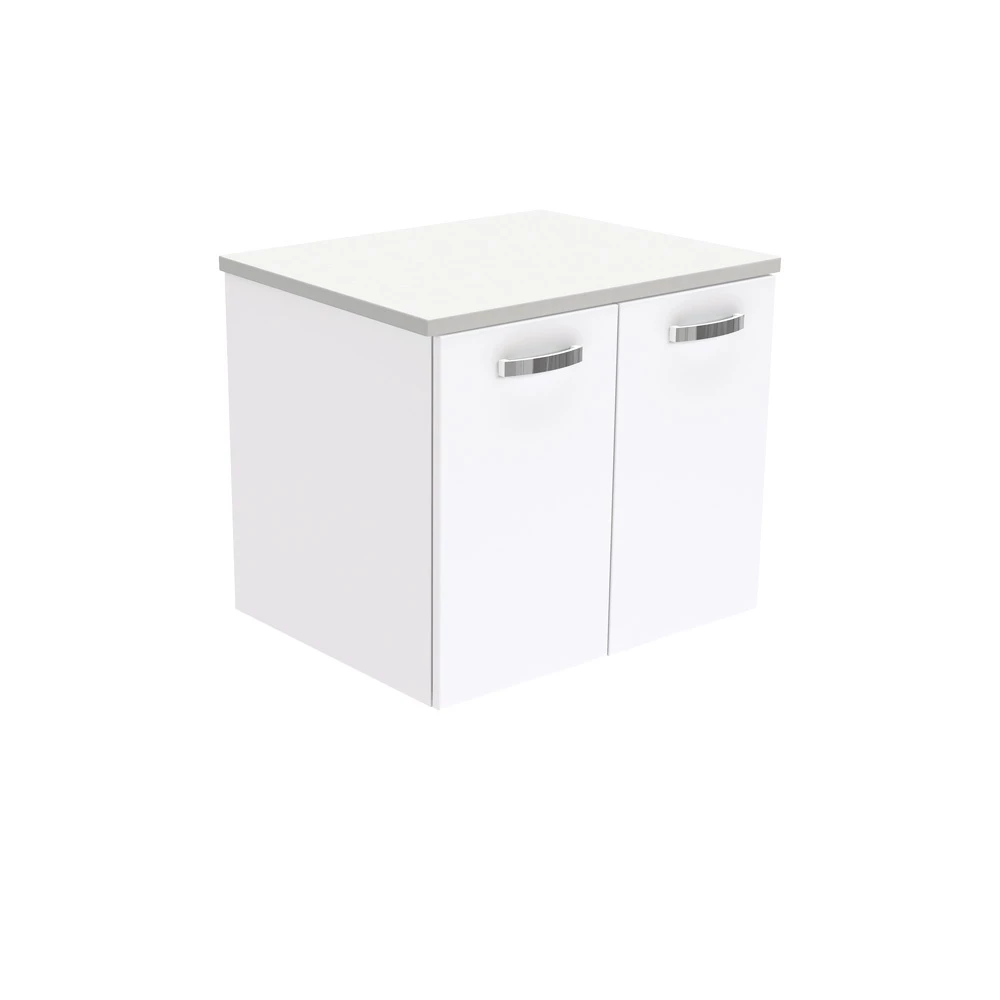 Fienza Unicab Bathroom Vanity 600 Wall Hung Cabinet Gloss White 60J 3 Fienza Unicab Bathroom Vanity 600 Wall Hung Cabinet Gloss White 60J