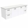 Fienza UniCab Bathroom Vanity 1500 Wall Hung Cabinet Gloss White 150J -Bathroom Supplies Sales 2024 BA9806