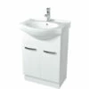 Fienza Antonio Solid Doors 600 Bathroom Vanity Cabinet White 60EKW -Bathroom Supplies Sales 2024 BA9813