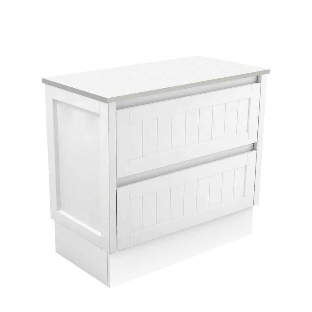 Fienza Bathroom Vanity 900 Cabinet On Kickboard Hampton Cupboard Two Drawers 90TK 3 Fienza Bathroom Vanity 900 Cabinet On Kickboard Hampton Cupboard Two Drawers 90TK