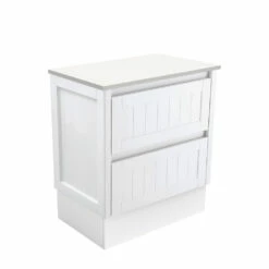 Fienza Bathroom Vanity 750 Cabinet On Kickboard Hampton Cupboard Two Drawers 75TK