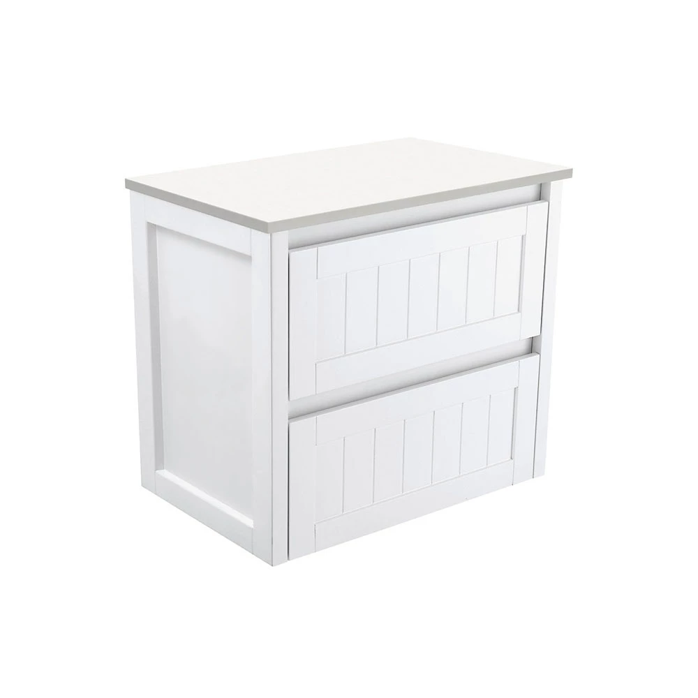 Fienza Bathroom Vanity Wall-Hung Cabinet Hampton 750 Cupboard Two Drawers 75T-C 3 Fienza Bathroom Vanity Wall-Hung Cabinet Hampton 750 Cupboard Two Drawers 75T-C
