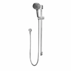 Castano Milan Bathroom Round Shower On Rail Chrome MISORC