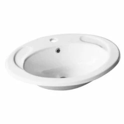 Castano Selena Vitreous China Oval Drop In Basin White SEOVB