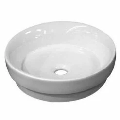 Castano Thames 395mm Vessel Inset Basin Vitreous China Gloss White THASIVB