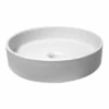 Castano Solid Surface Basin Round White Mykonos MYKSSWH -Bathroom Supplies Sales 2024 CA0302