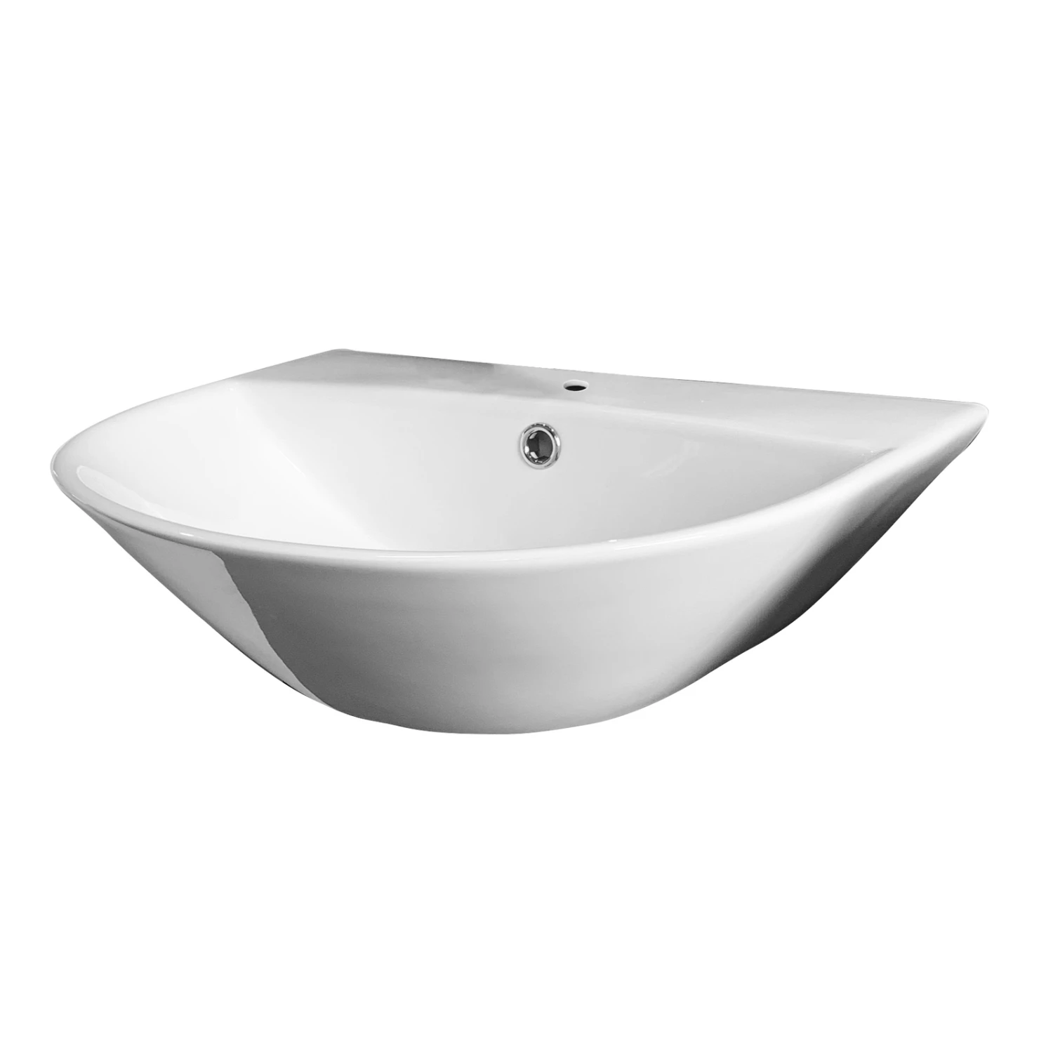 Castano Cura Care Wall Hung Basin With Overflow One Tap Hole Vitreous China White CURACBW 3 Castano Cura Care Wall Hung Basin With Overflow One Tap Hole Vitreous China White CURACBW
