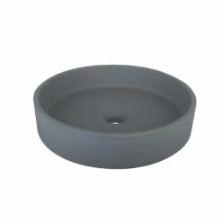 Castano Above Counter Basin Solid Surface Mykonos Concrete Grey MYKSSCO