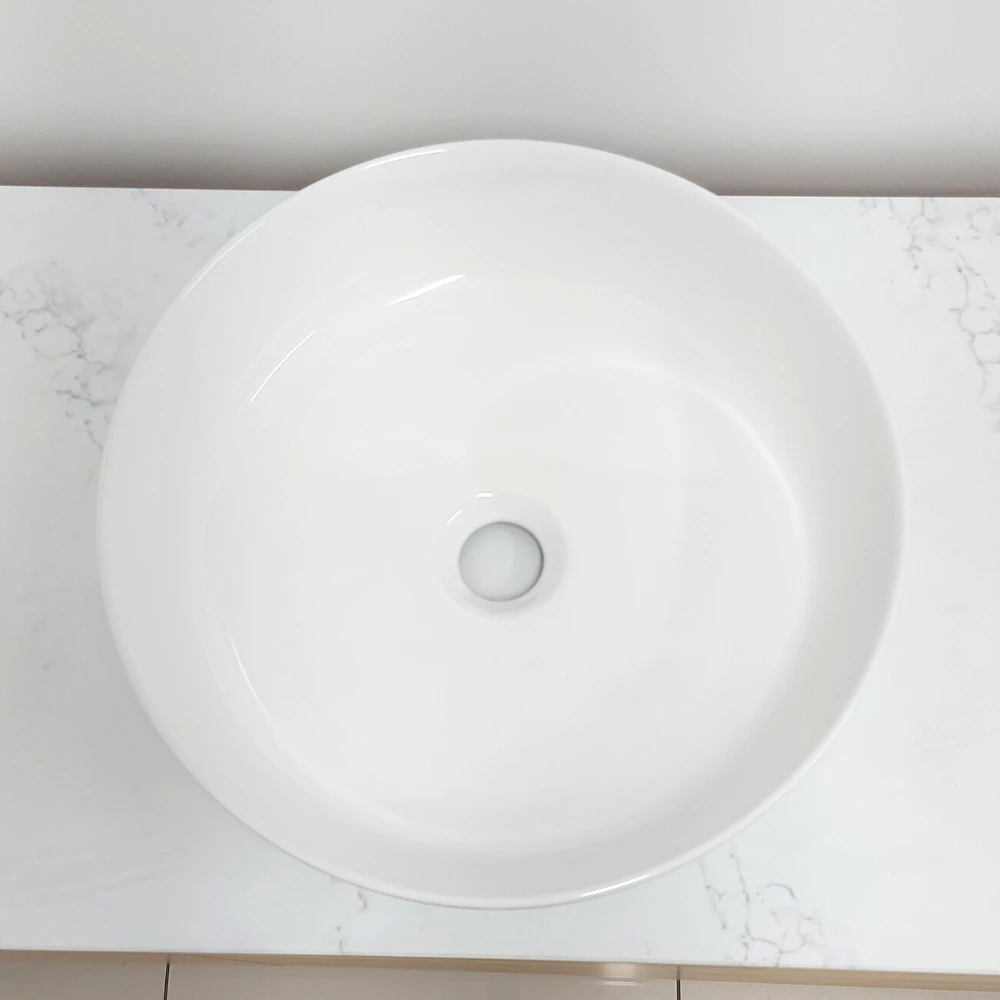 Castano Above Counter Basin 400mm Vitreous China Roma Matte White ROMAVB-MW 4 Castano Above Counter Basin 400mm Vitreous China Roma Matte White ROMAVB-MW - Image 2