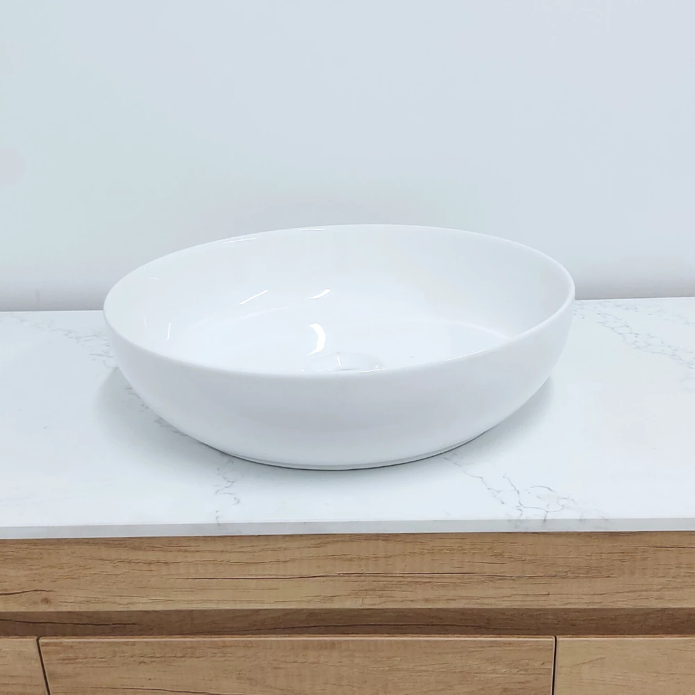 Castano Above Counter Basin 400mm Vitreous China Roma Matte White ROMAVB-MW 3 Castano Above Counter Basin 400mm Vitreous China Roma Matte White ROMAVB-MW