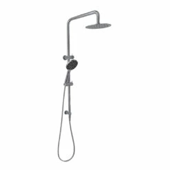 Castano Twin Shower On Rail Bathroom Milan Gun Metal MITWSOR-GM