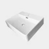 Castano Wall Hung Above Counter Basin 420mm X 420mm Vitreous China Riviera Gloss White RIV420VB -Bathroom Supplies Sales 2024 CA0475