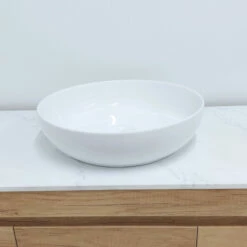Castano Above Counter Basin 400mm Vitreous China Roma Gloss White ROMAVB