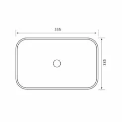 Castano Semi Insert Basin 535mm Vitreous China Shania Gloss White SHAINVB -Bathroom Supplies Sales 2024 CA0479 1