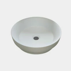 Castano Thames 395mm Vessel Inset Basin Vitreous China Matt White THASIVB-MW