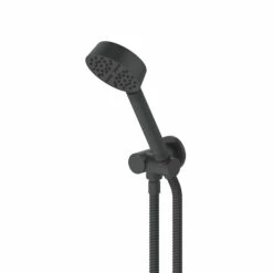 Greens Tapware Hand Shower With Wall Bracket Bathroom Textura Matte Black 904680007